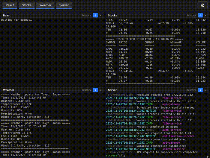 LucidLines Web Interface Options